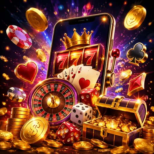 Celular com o aplicativo da Aurum Play aberto sobre fundo dourado